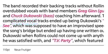 Neue Frutiger Font Poster 3